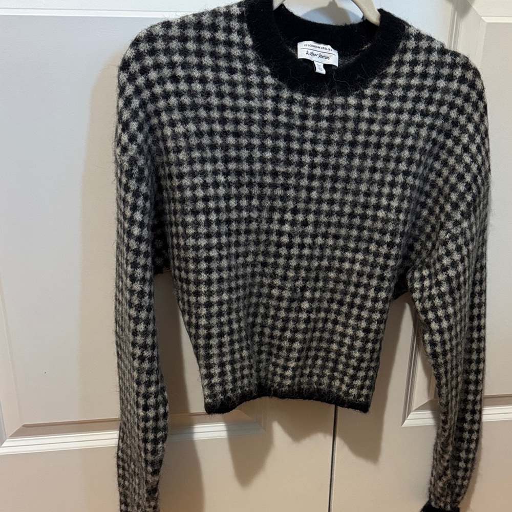 And other stories Monochrome Checkered Sweater